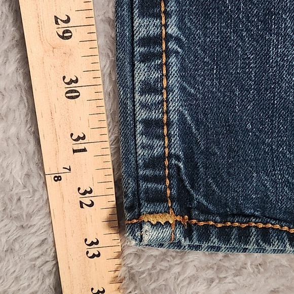 Vintage True Religion Jeans Men's 33x33 Button Fly Denim Suspender Buttons USA‎ - Picture 12 of 16